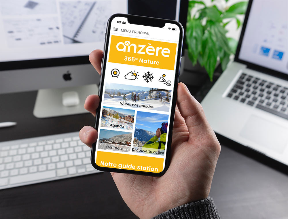 visuel Anzère Tourisme Vue application Anzère