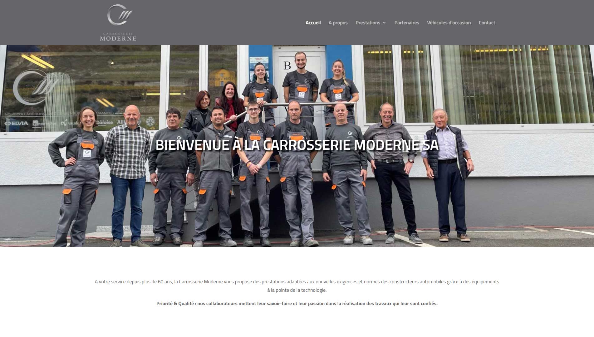 Homepage Carrosserie Moderne