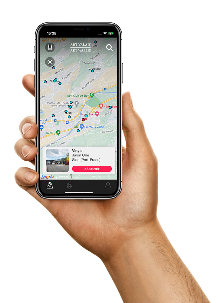 Visuel application Art Valais