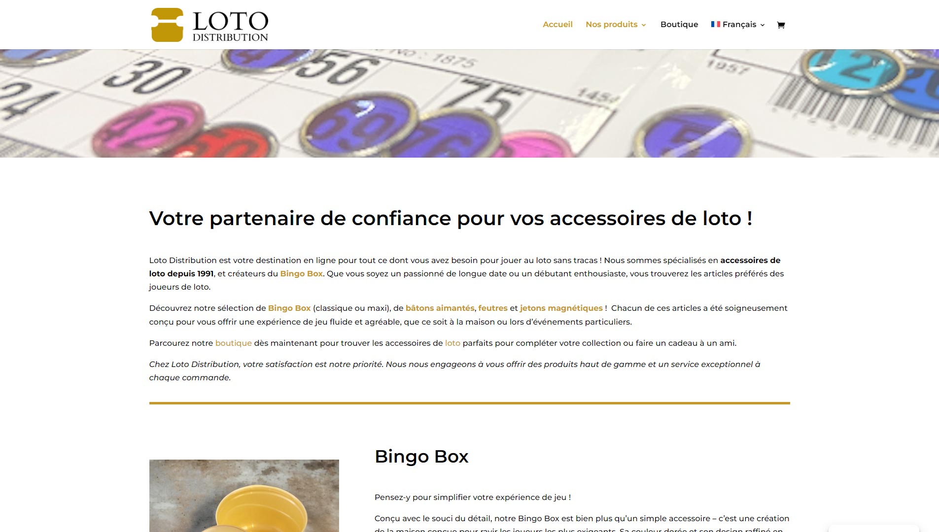 Homepage Loto Distribution