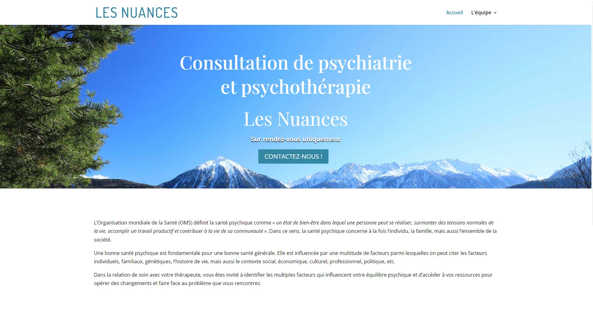 Cabinet Les Nuances homepage